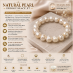 Natural Pearl Dumble Bracelet - Image 3