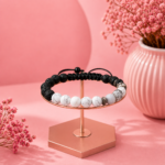 Howlite and Lava Bracelet