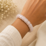Rose Quartz Leaf Bracelet - Image 3