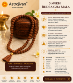 5 Mukhi Rudraksha Mala - Image 4