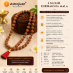 4 Mukhi Rudraksha Mala - Image 4