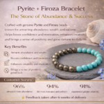 Pyrite + Firoza Bracelet - Image 7