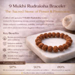 9 Mukhi Rudraksha Bracelet - Image 6