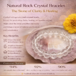 Natural Rock Crystal Bracelet (8mm) - Image 5