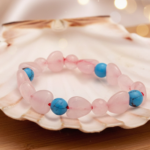 Rose Quartz with Firoza Bracelet - Image 3