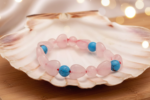 Rose Quartz with Firoza Bracelet - Image 2