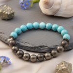 Pyrite + Firoza Bracelet - Image 5