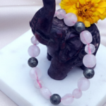 Rose Quartz with Pyrite Bracelet