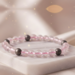 Rose Quartz with Pyrite Bracelet - Image 3