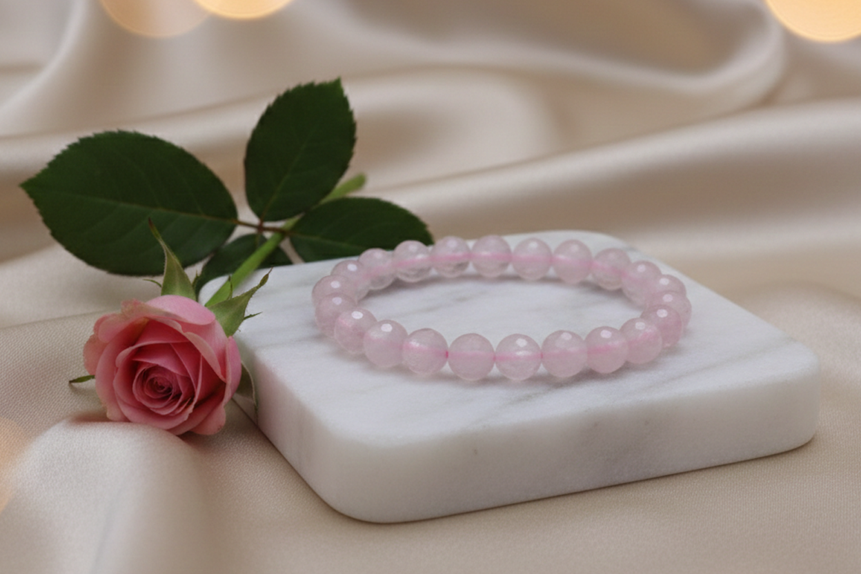 RAM204 Rose Quartz Bracelet - Image 1