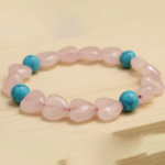 Rose Quartz with Firoza Bracelet - Image 4
