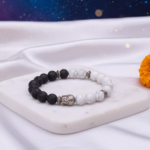 Howlite and Lava Bracelet - Image 3