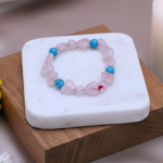 Rose Quartz with Firoza Bracelet - Image 2