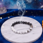 Howlite and Lava Bracelet