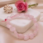 Rose Quartz Heart Bracelet